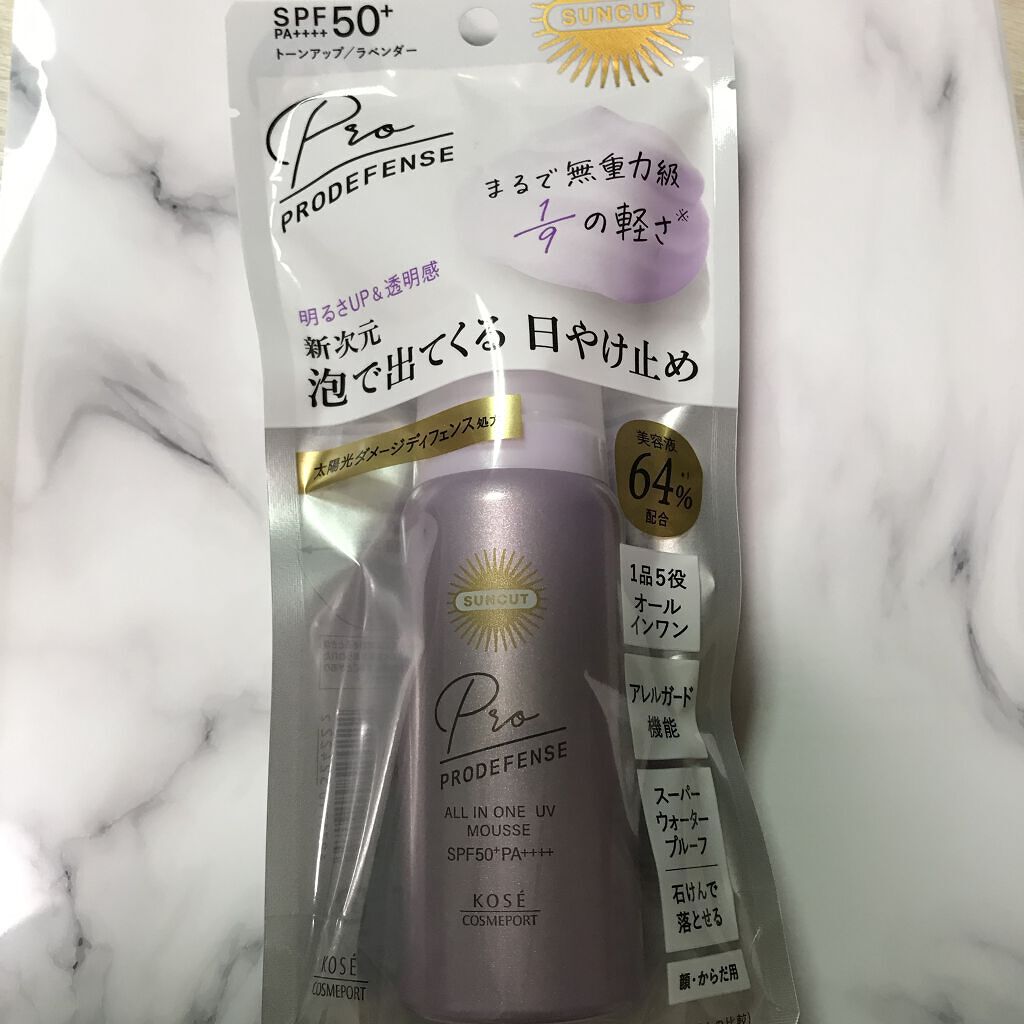 プロディフェンス オールインワンUV ムース/サンカット®/日焼け止めクリームを使ったクチコミ（1枚目）