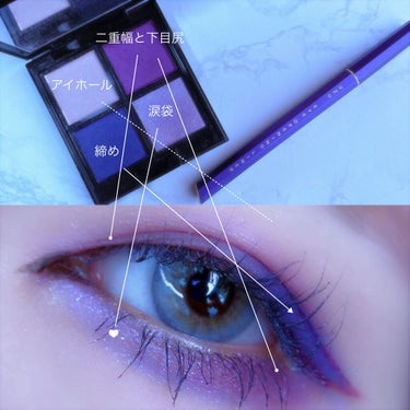 EYE OPENING LINER PURPLE/UZU BY FLOWFUSHI/リキッドアイライナーを使ったクチコミ（3枚目）