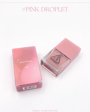 3CE DEW NAIL COLOR #PINK DROPLET/3CE/マニキュアを使ったクチコミ（2枚目）