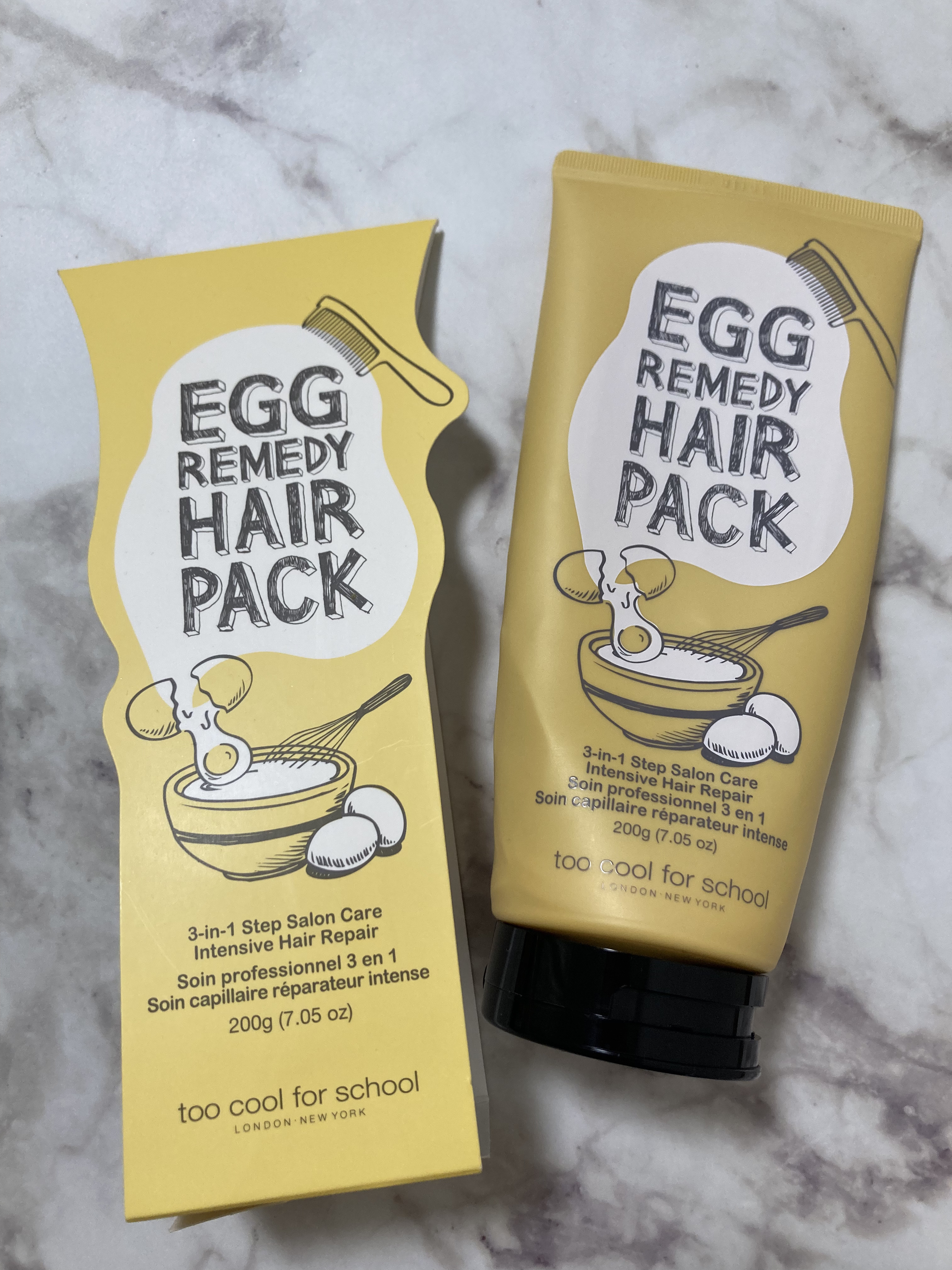エッグレミディヘアパック/too cool for school/ヘアマスク・ヘアパックを使ったクチコミ（1枚目）