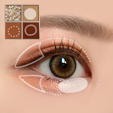 レブロン ダズル アイシャドウ クアッド/REVLON/アイシャドウパレットを使ったクチコミ(7枚目)