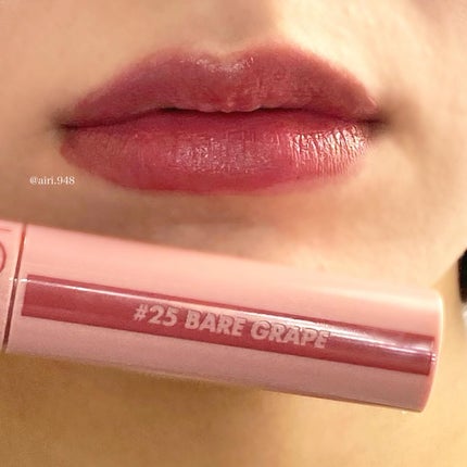 ジューシーラスティングティント/rom&nd/リップティントを使ったクチコミ(4枚目)