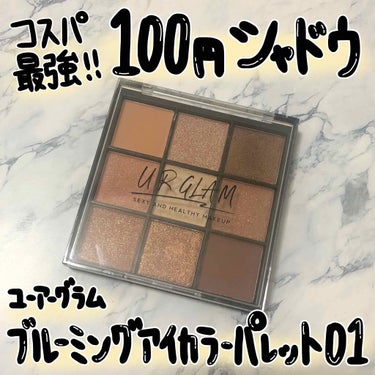 UR GLAM　BLOOMING EYE COLOR PALETTE/U R GLAM/アイシャドウパレットを使ったクチコミ（1枚目）