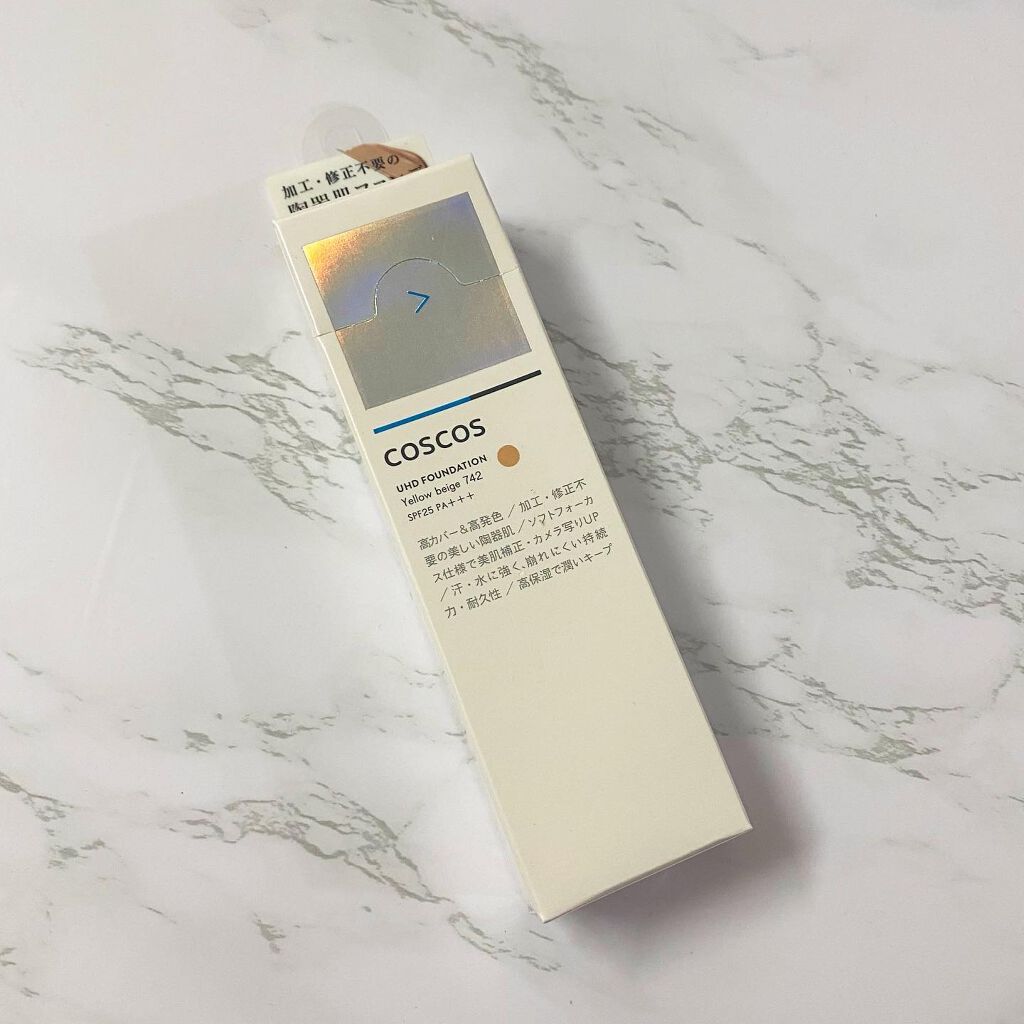 UHDファンデーションホワイト(WH01)/COSCOS/リキッドファンデーションを使ったクチコミ(2枚目)
