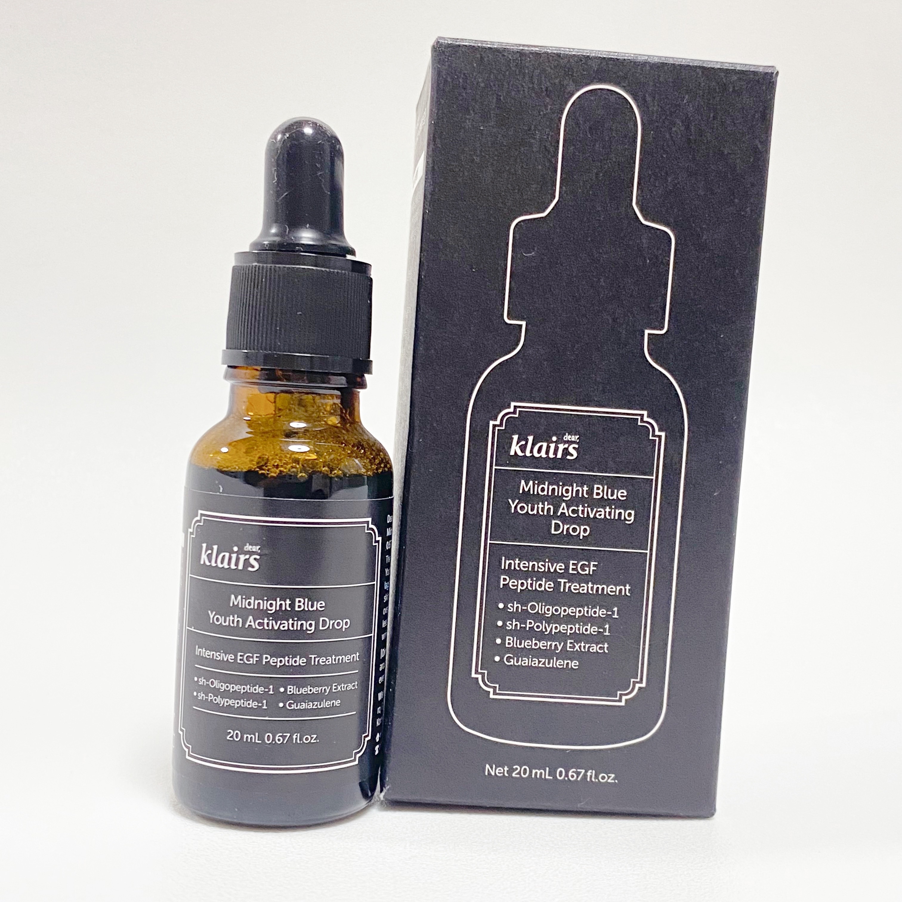 ミッドナイトブルーユースアクティベーティングドロップ(20ml)/Klairs/美容液を使ったクチコミ（2枚目）