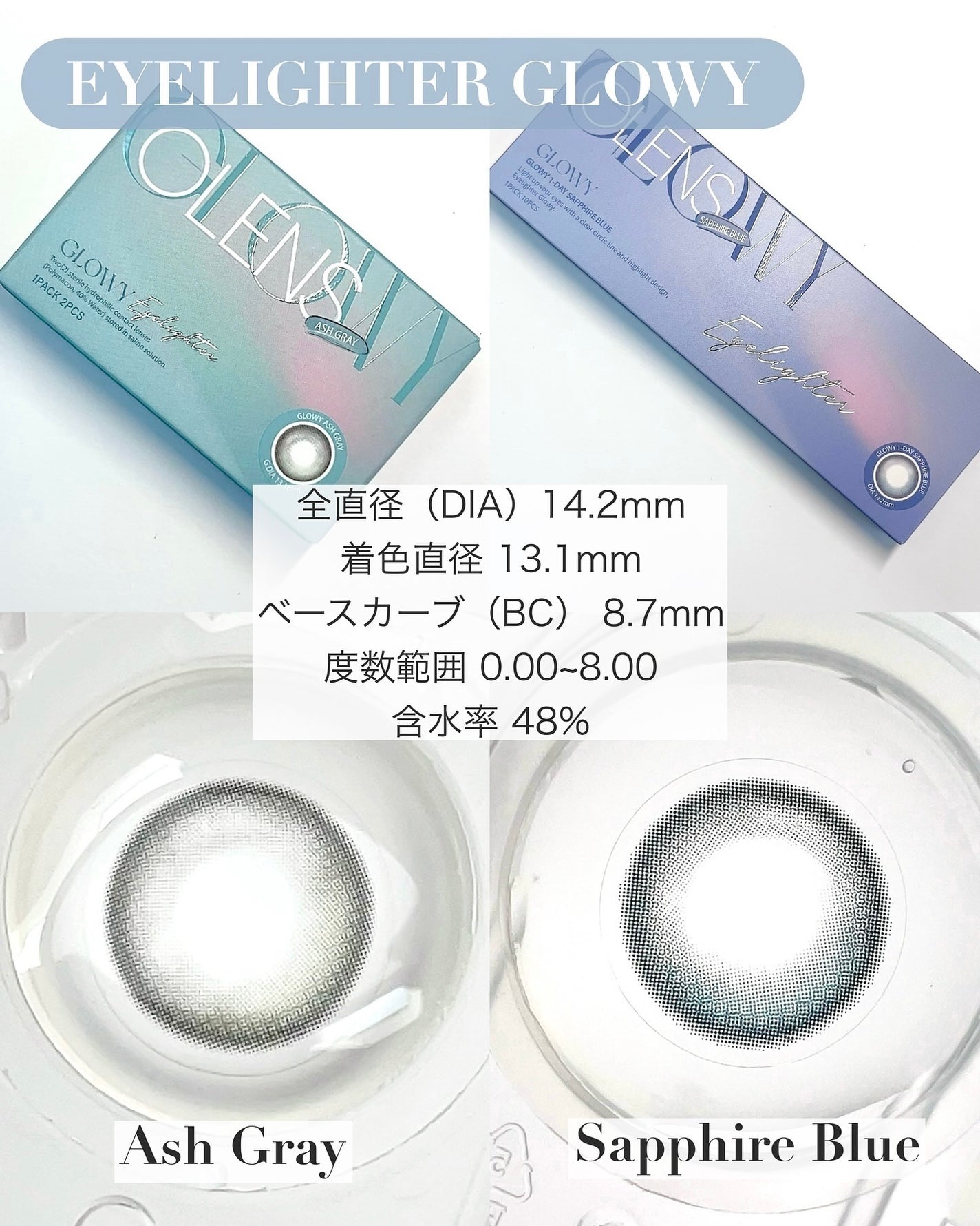 Glowy 1day/OLENS/ワンデー(1DAY)カラコンを使ったクチコミ(2枚目)