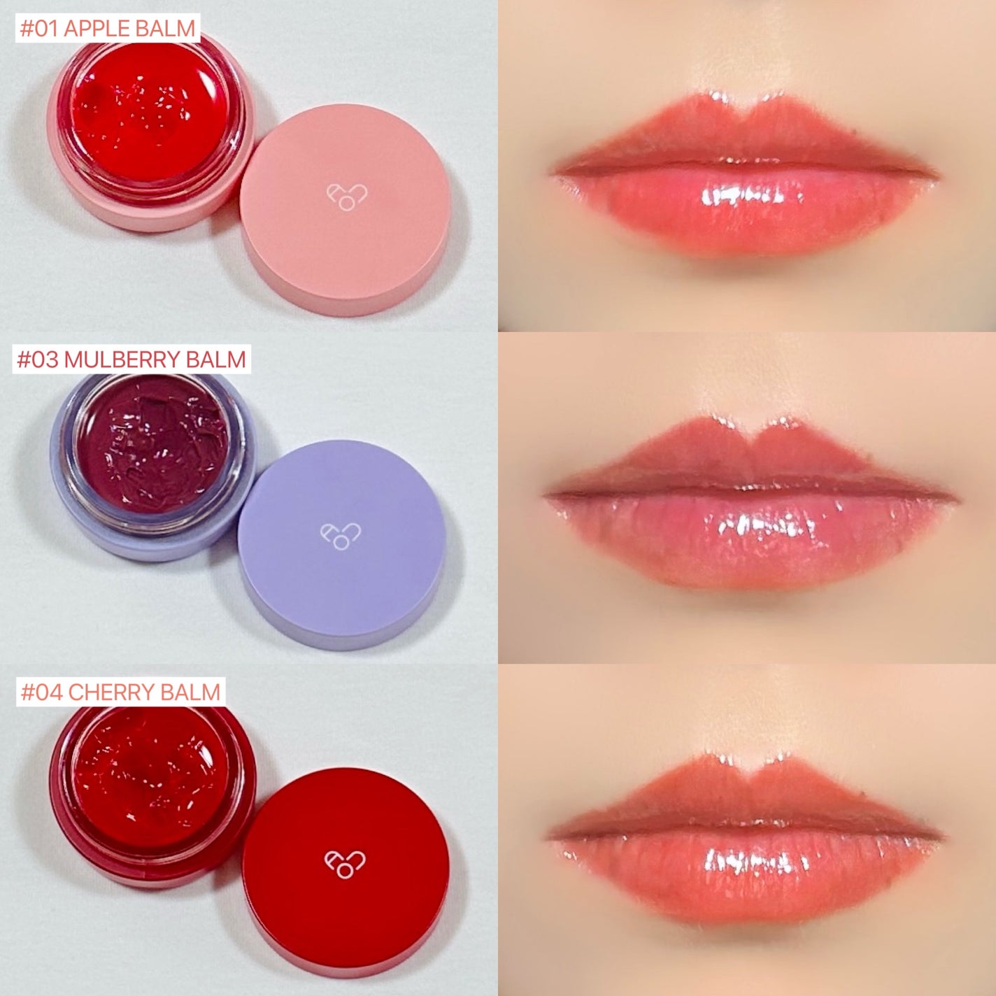 GLOWY TINT BALM/AOU/リップグロスを使ったクチコミ(2枚目)
