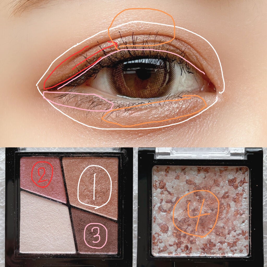 UR GLAM VELVET EYE COLOR PALETTE/U R GLAM/アイシャドウパレットを使ったクチコミ(2枚目)