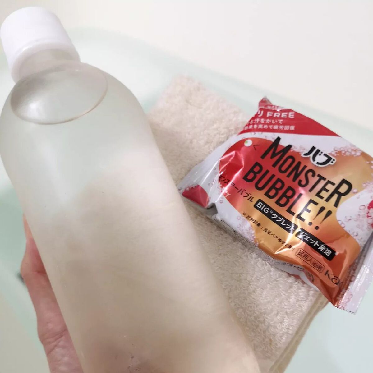 モンスターバブル スッキリFREE /バブ/炭酸系入浴剤を使ったクチコミ（1枚目）