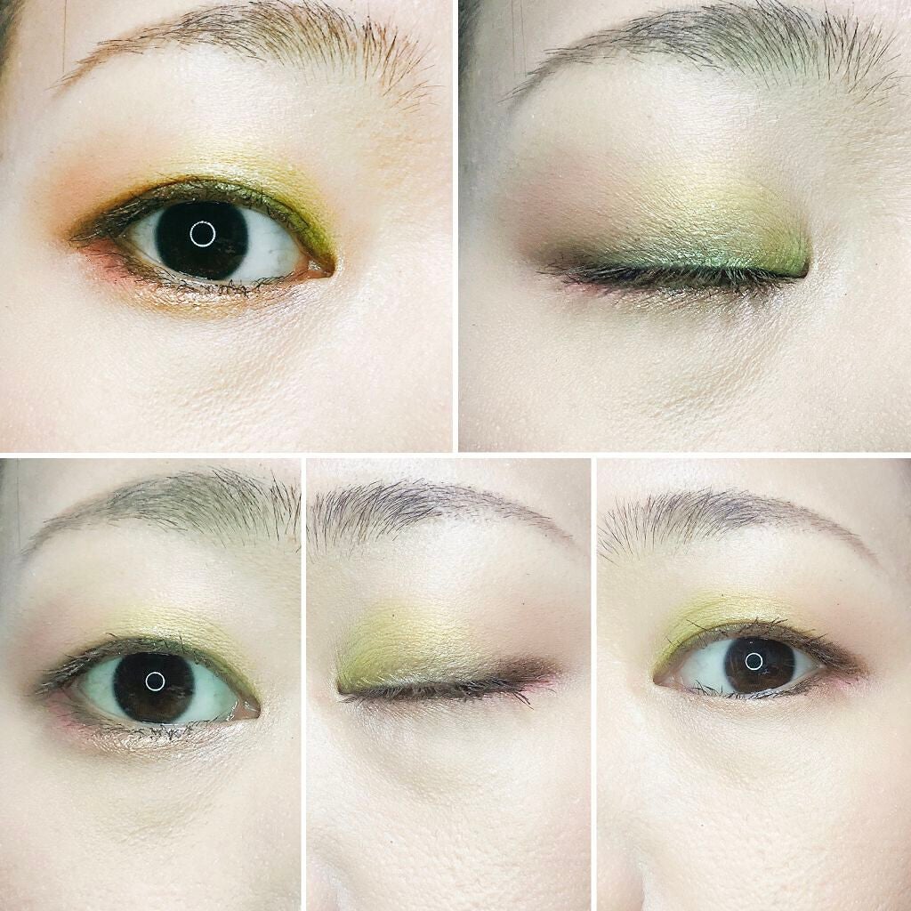 マツさん on LIPS 「緑シャドウにしたかったんや…オレンジがないから桃色フラミンゴ色..」(2枚目)