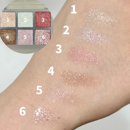 オーマイグリッターポップ/ABOUT TONE/アイシャドウパレットを使ったクチコミ(4枚目)