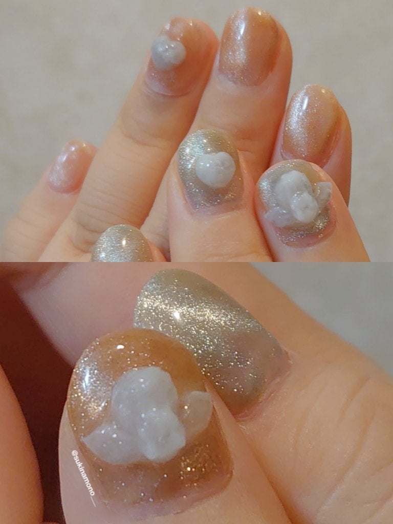 ジェルネイル(ライト対応)/セリア/ジェルネイルを使ったクチコミ(3枚目)