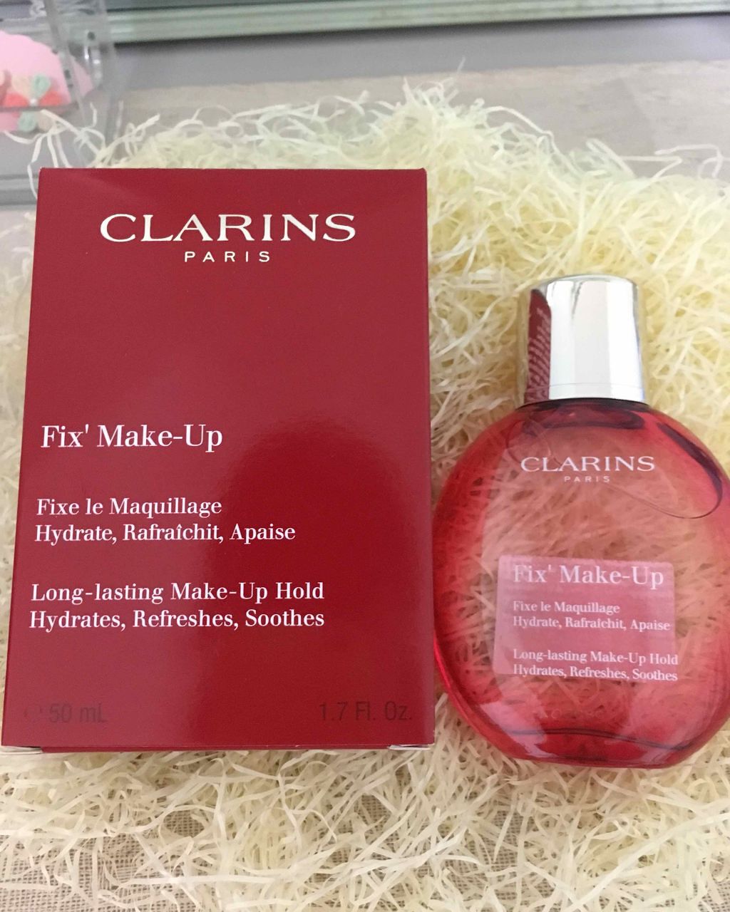 フィックス メイクアップ/CLARINS/ミスト状化粧水を使ったクチコミ（1枚目）