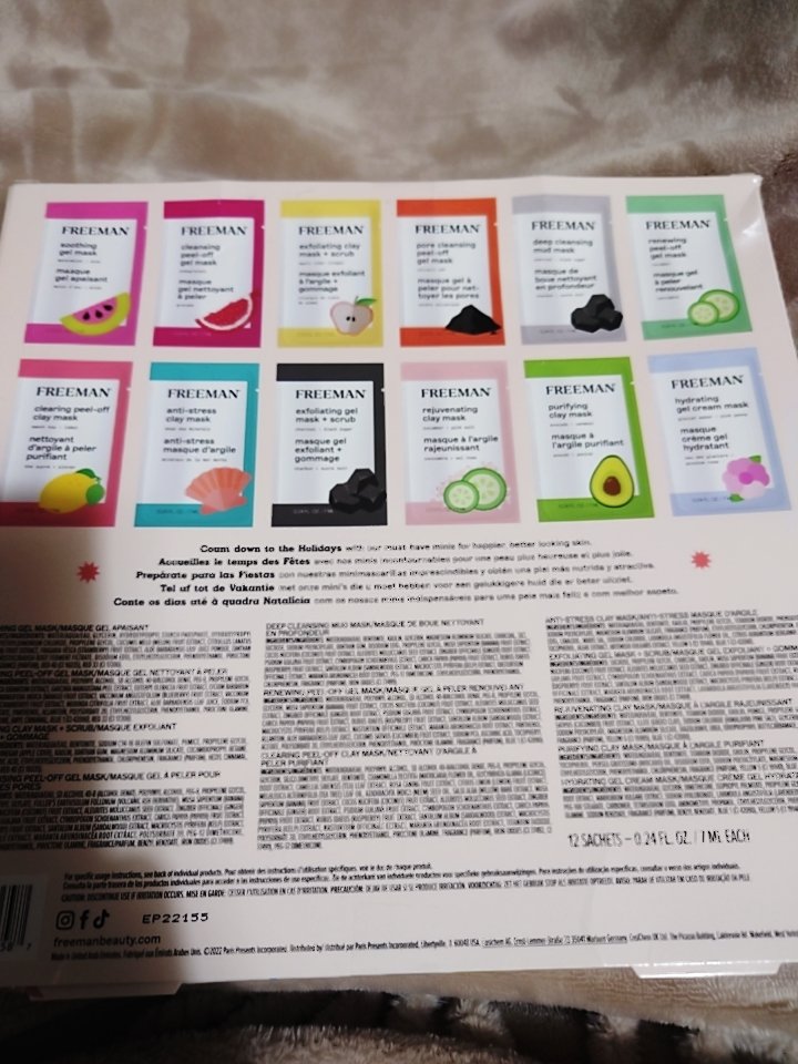 12日間用グロウフェイスマスクセット/Freeman Beauty/洗い流すパック・マスクを使ったクチコミ（3枚目）