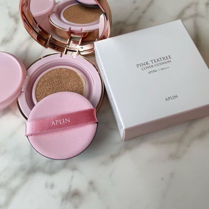 ピンクティーツリーカバークッション/APLIN/クッションファンデーションを使ったクチコミ(3枚目)