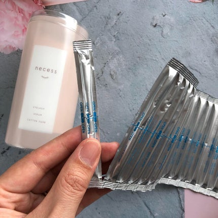 necess まつげ美容液綿棒 /コジット/まつげ美容液を使ったクチコミ(4枚目)