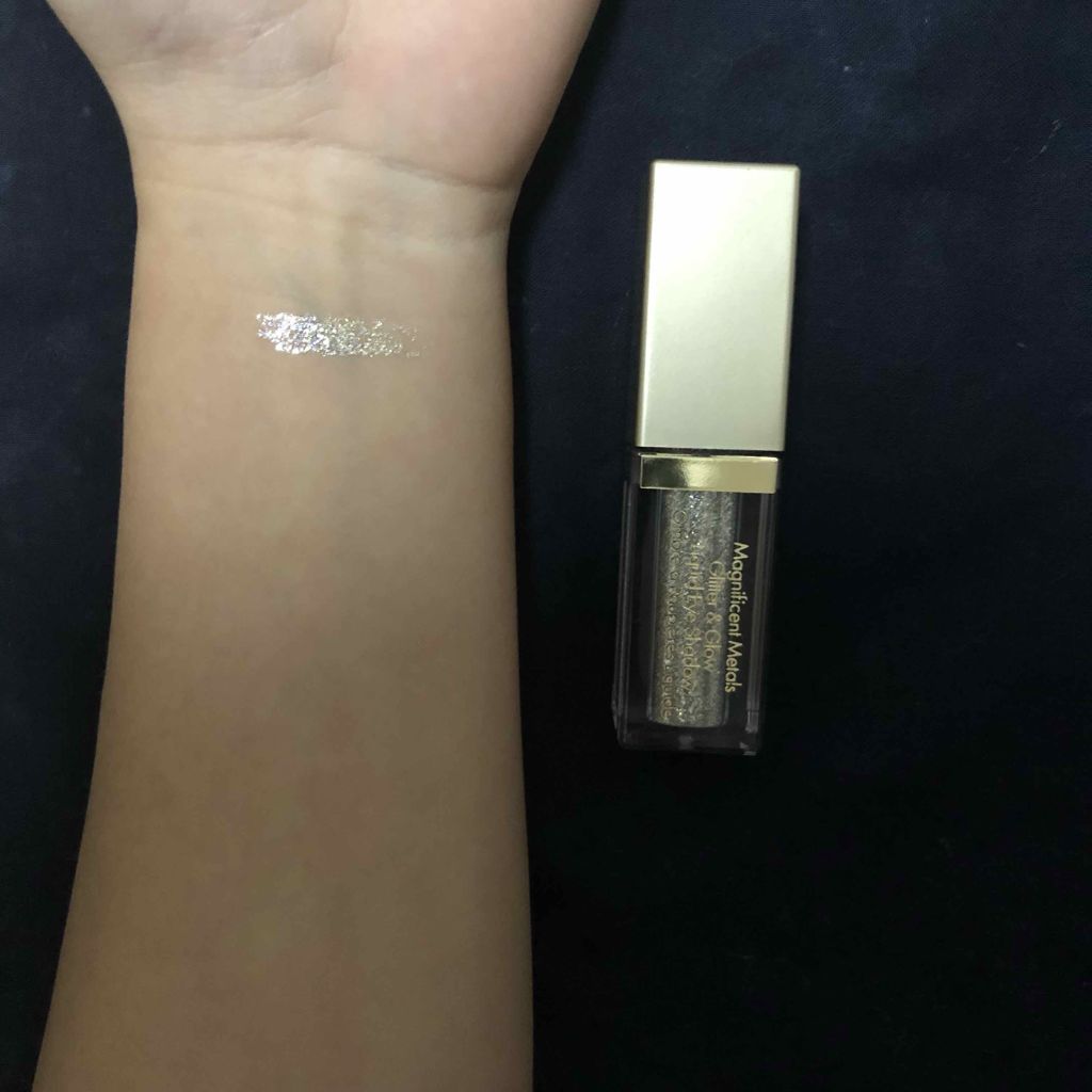 グリッター&グロウ リキッドアイシャドウ/stila/グリッターを使ったクチコミ(2枚目)