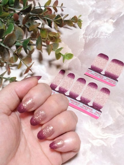 papillon on LIPS 「インココさまより商品提供いただきましたインココ 貼るだけマニキ..」(4枚目)