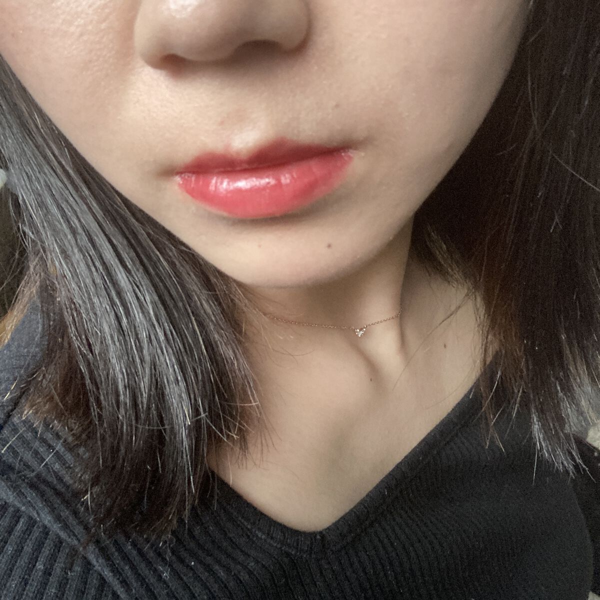 リッププランパーティント ローズレッド/blancharme/リップティントを使ったクチコミ（2枚目）