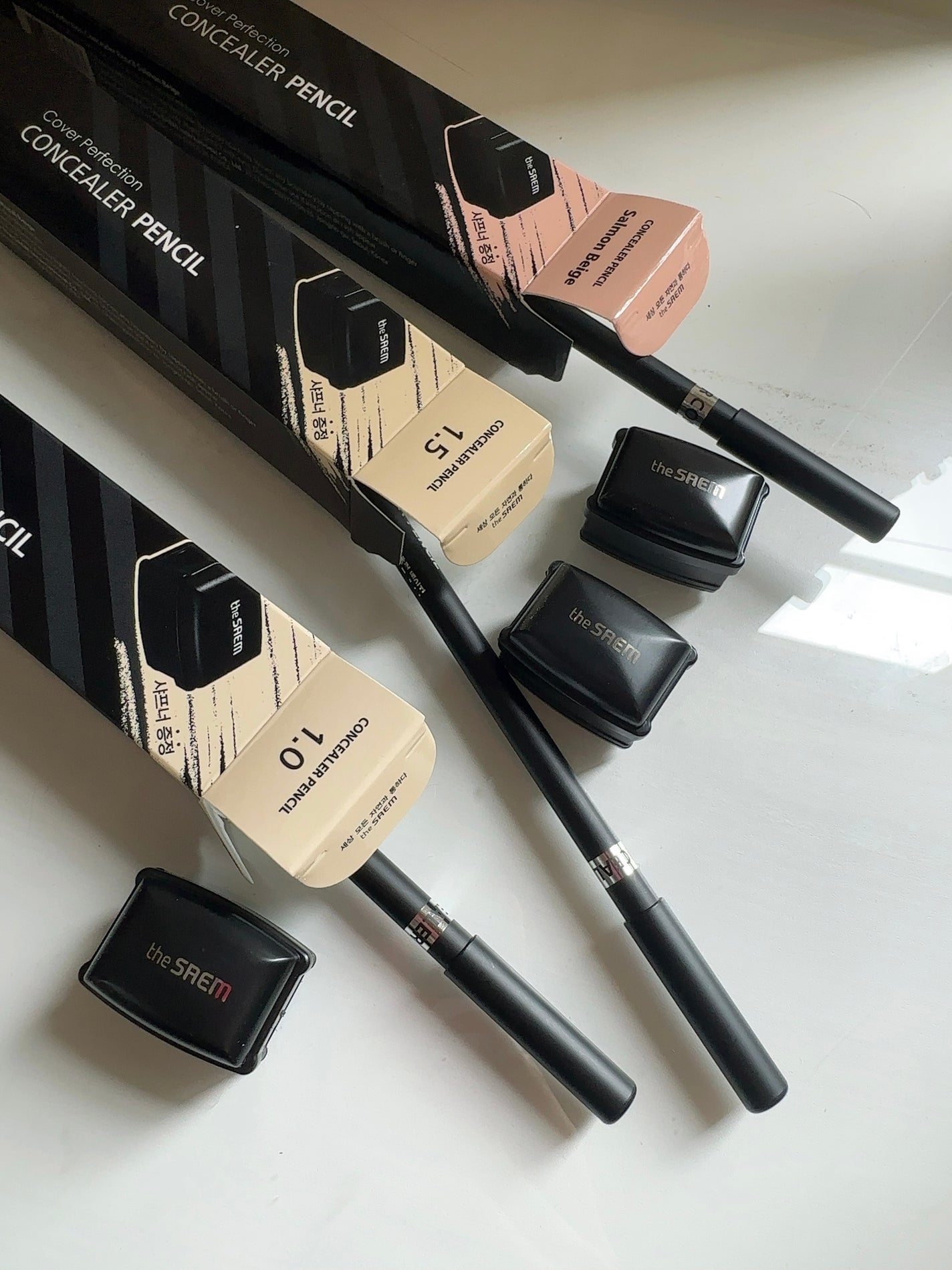 カバーパーフェクション コンシーラー ペンシル/the SAEM/ペンシルコンシーラーを使ったクチコミ(9枚目)