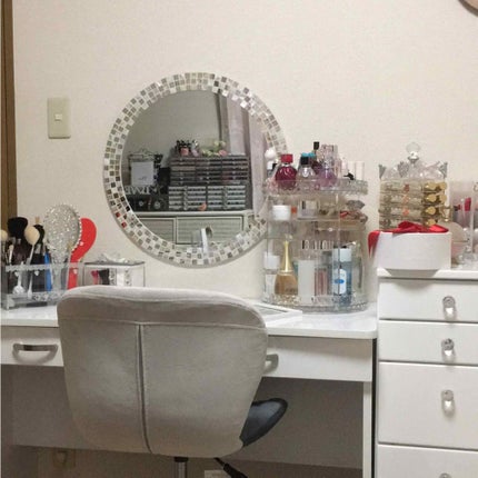 ウォールミラー ルコ(R55 WH)/ニトリ/その他を使ったクチコミ(3枚目)