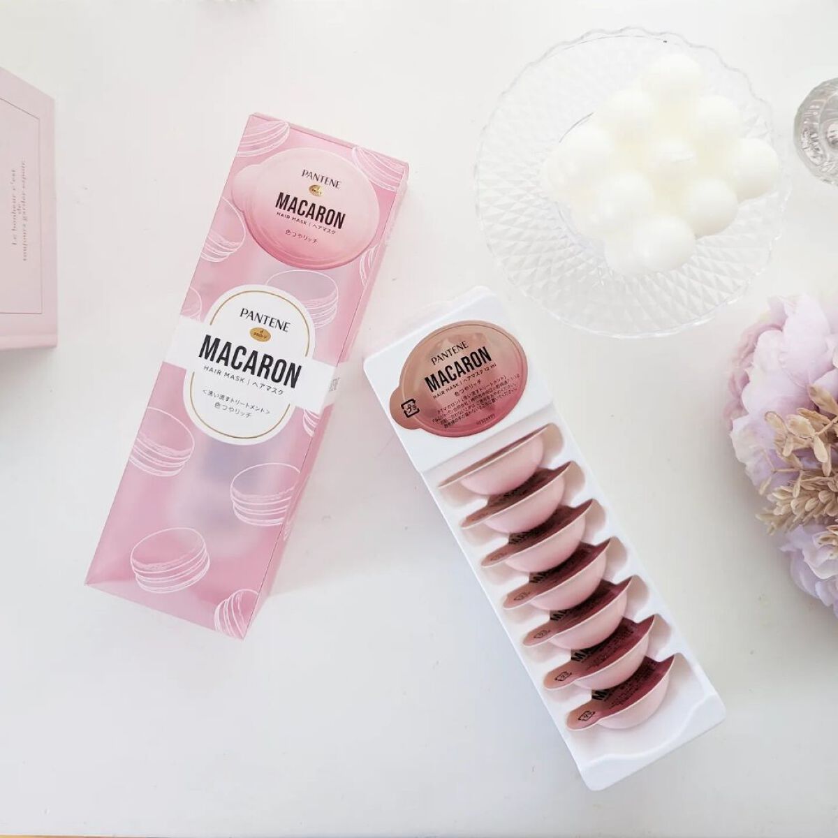 パンテーンマカロン ヘアマスク 色つやリッチ/パンテーン/ヘアマスク・ヘアパックを使ったクチコミ（3枚目）