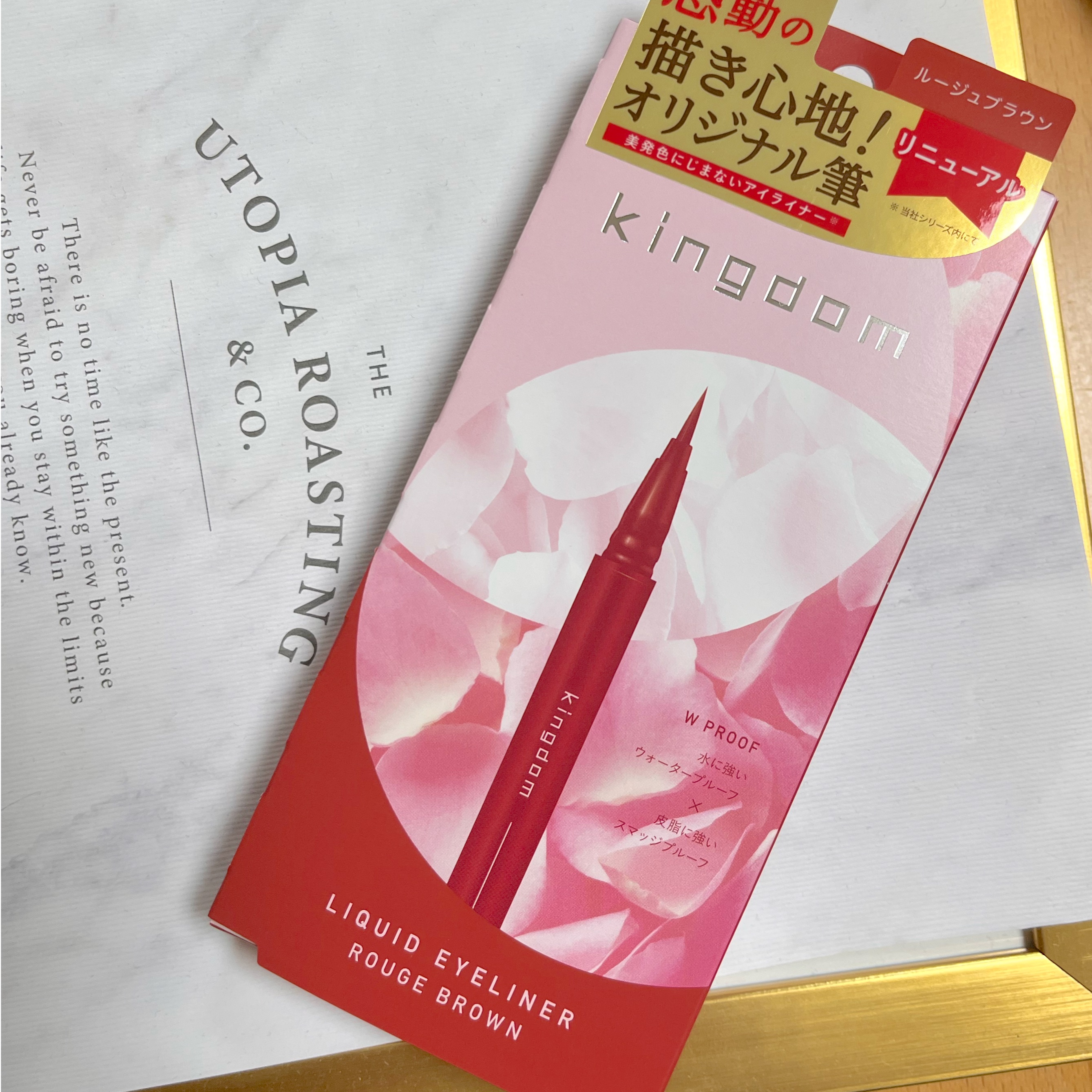 キングダム リキッドアイライナーR1 ルージュブラウン/キングダム/リキッドアイライナーを使ったクチコミ（1枚目）
