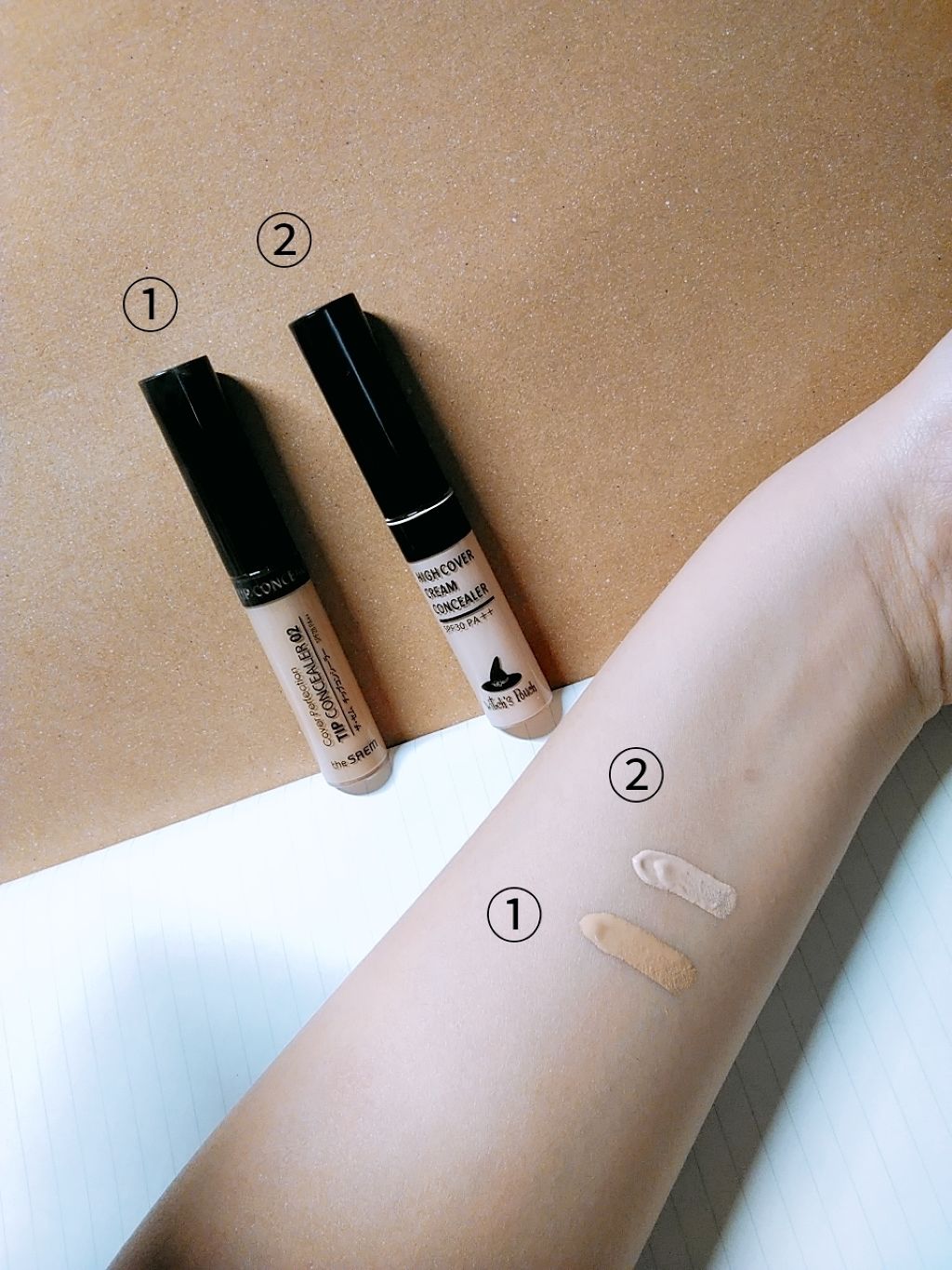 カバーパーフェクション チップコンシーラー/the SAEM/リキッドコンシーラーを使ったクチコミ(2枚目)