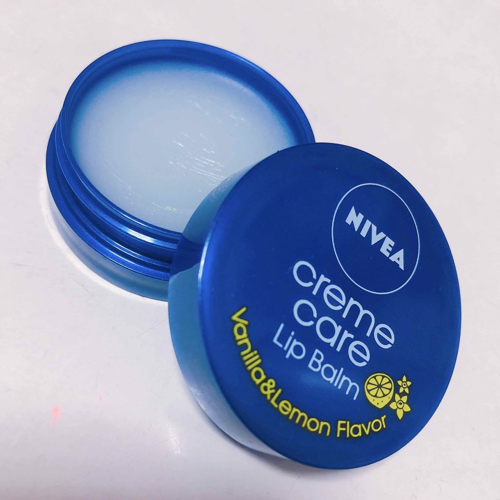 ニベア クリームケア リップバーム バニラ&レモンの香り/ニベア/リップケアを使ったクチコミ（2枚目）