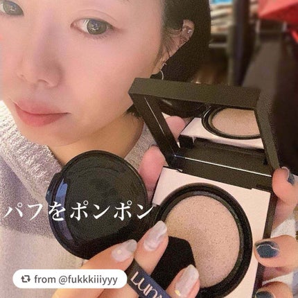 ロングラスティングコンシールフィクシングクッション /LUNA/クッションファンデーションを使ったクチコミ(3枚目)