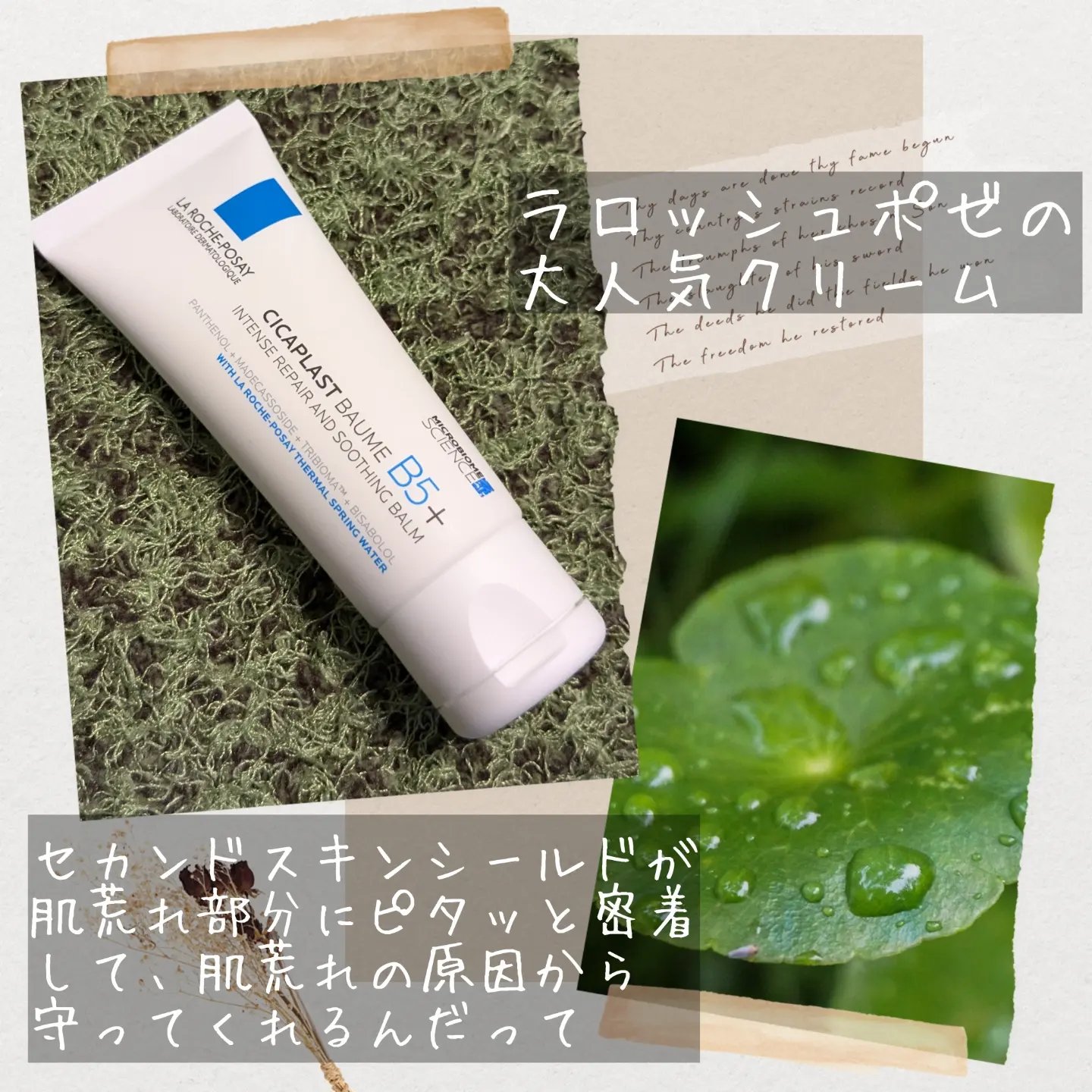 シカプラスト リペアクリーム B5+	/ラ ロッシュ ポゼ/フェイスクリームを使ったクチコミ（2枚目）