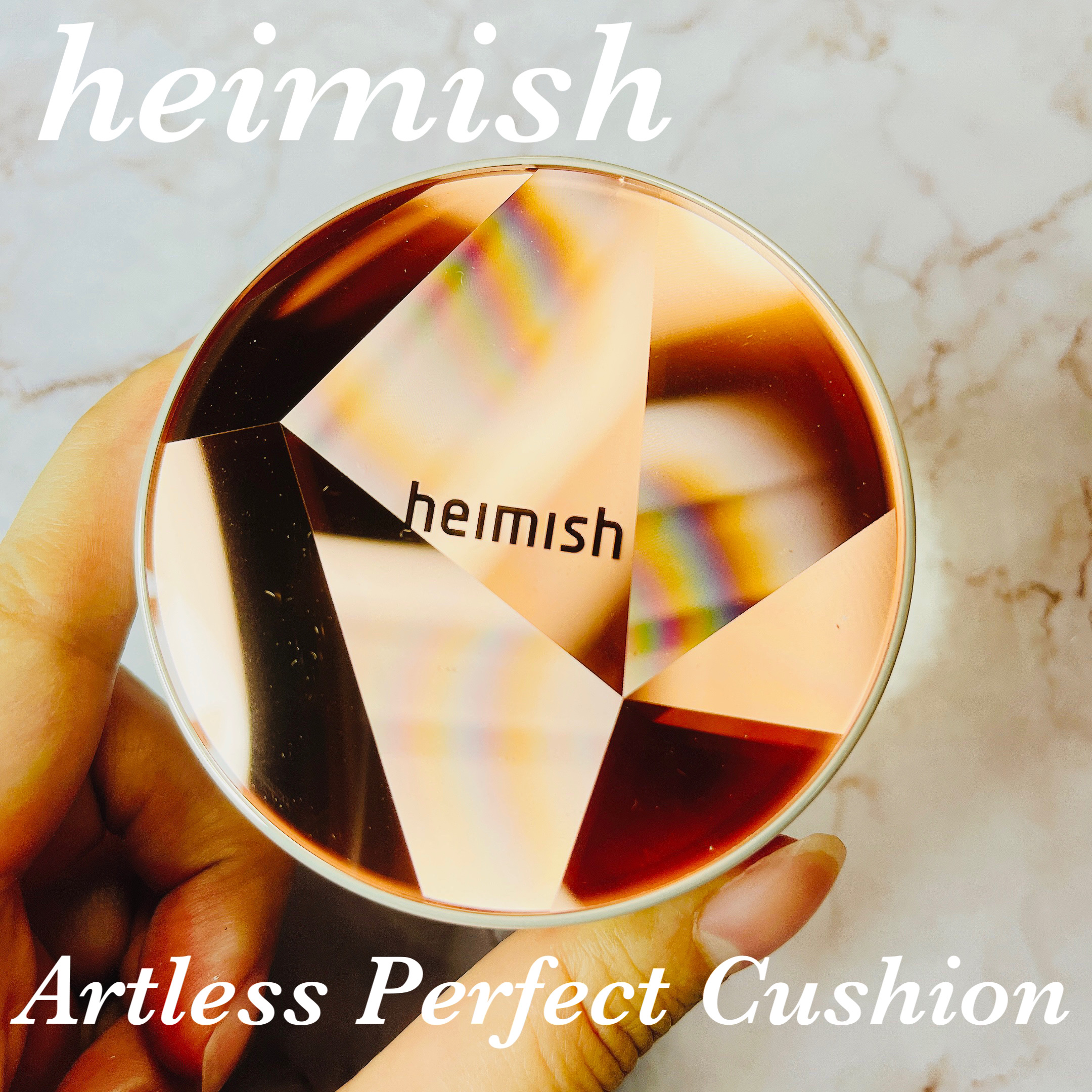 アートレス パーフェクト クッション #21 Light Beige/heimish/クッションファンデーションを使ったクチコミ（2枚目）