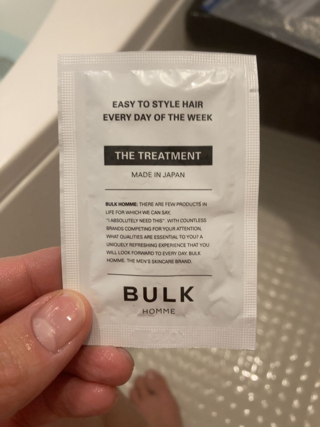 THE TREATMENT/BULK HOMME/洗い流すヘアトリートメントを使ったクチコミ（1枚目）