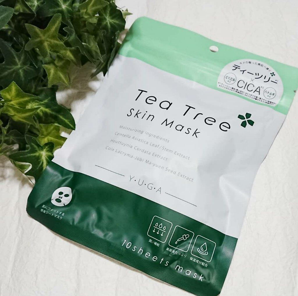 ゆみママ on LIPS 「ユーガティーツリースキンマスク 1袋10枚入1,100円(税..」(1枚目)