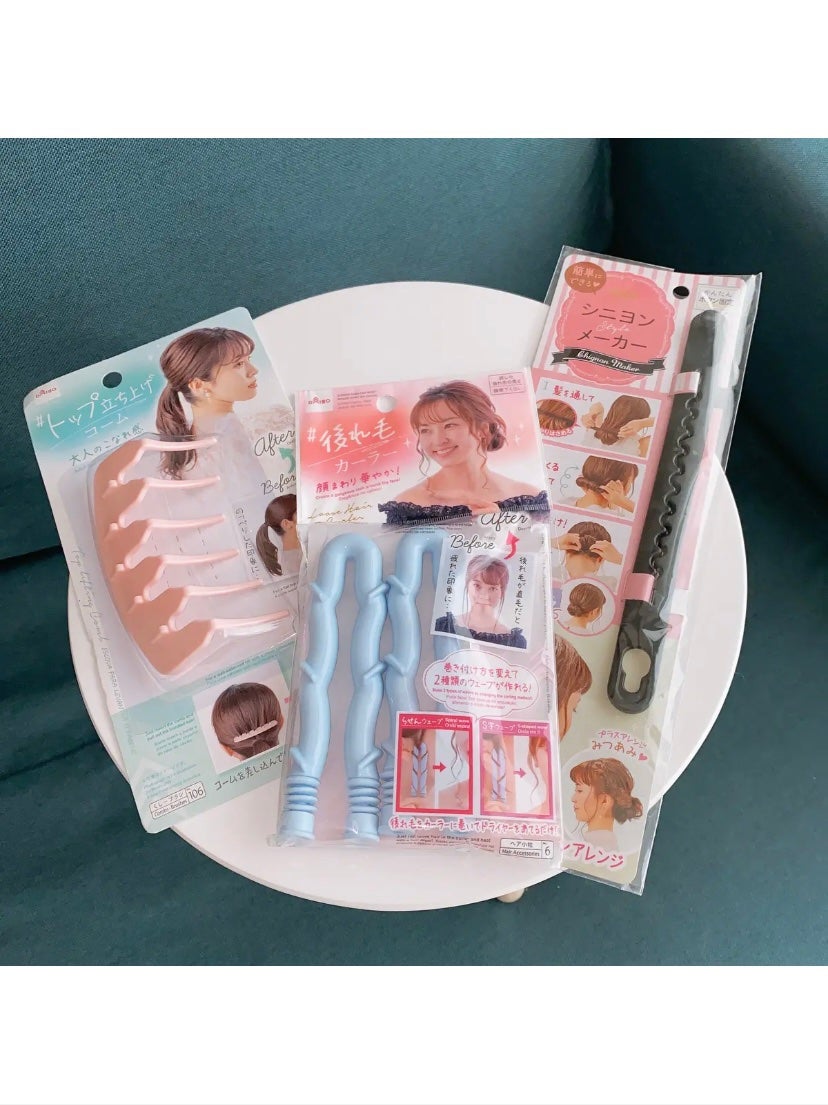 シニヨンメーカー/DAISO/ヘアアクセサリーを使ったクチコミ(8枚目)