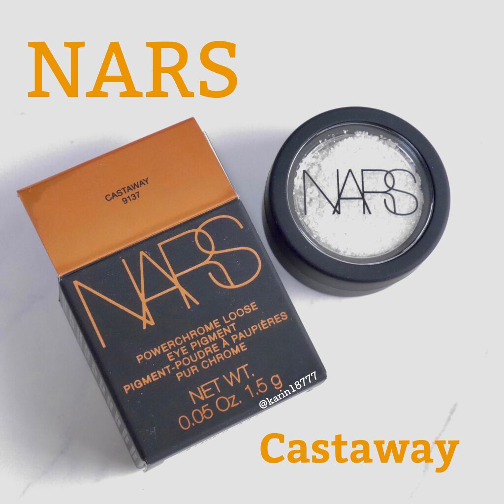 NARS パワークローム ルースアイピグメントのクチコミ「☑︎NARS パワークロームルースピグメント 9137 CASTAWAY

去年の夏コレかな….....」（1枚目）