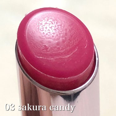 シアー リップバーム 03 sakura candy/DECORTÉ/リップケア・リップクリームを使ったクチコミ（3枚目）