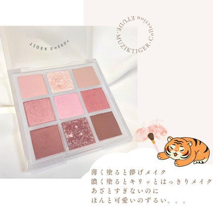 ムジークタイガープレイカラーアイズ/ETUDE/アイシャドウパレットを使ったクチコミ(5枚目)