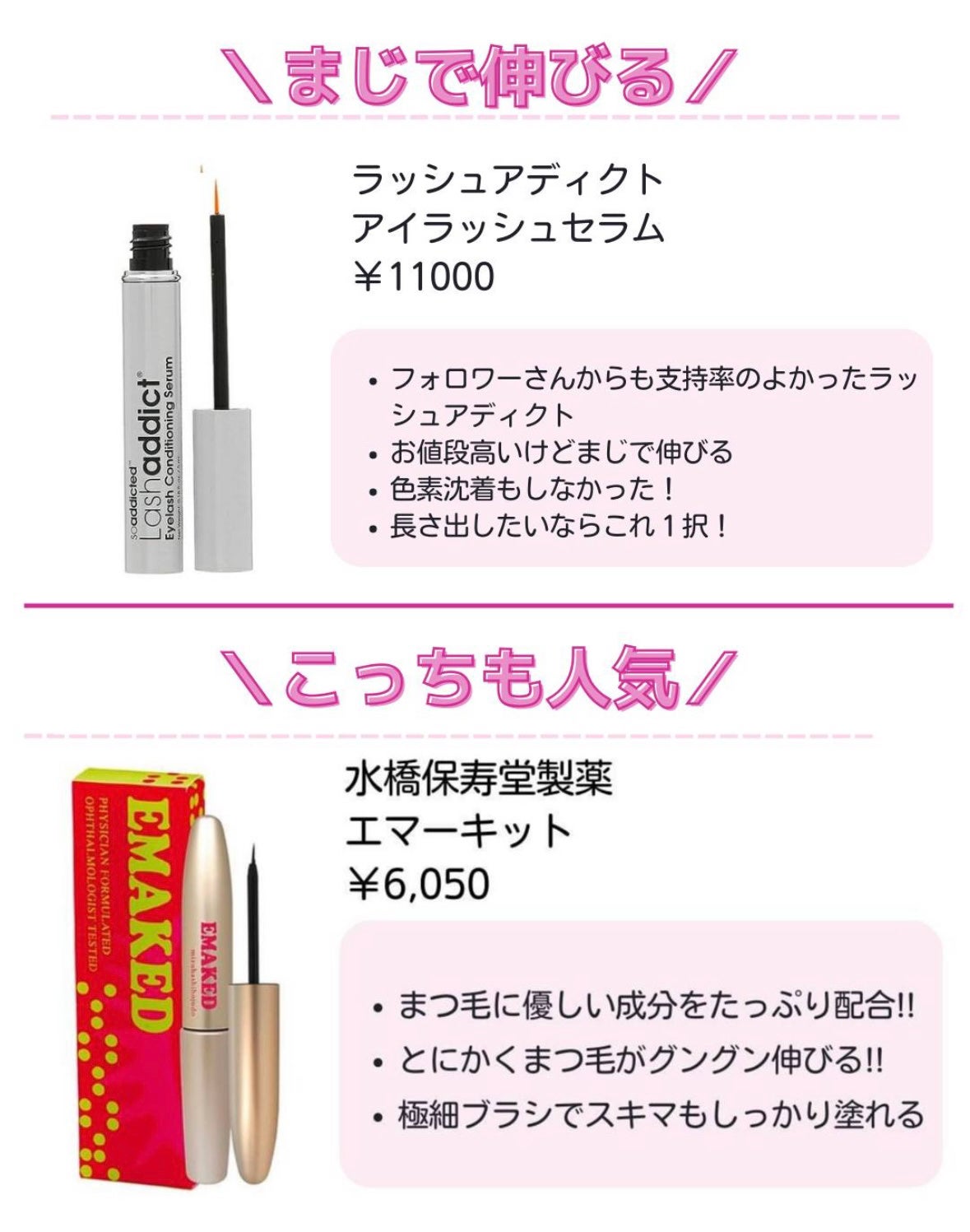 EMAKED(エマーキット)/水橋保寿堂製薬/まつげ美容液を使ったクチコミ(2枚目)