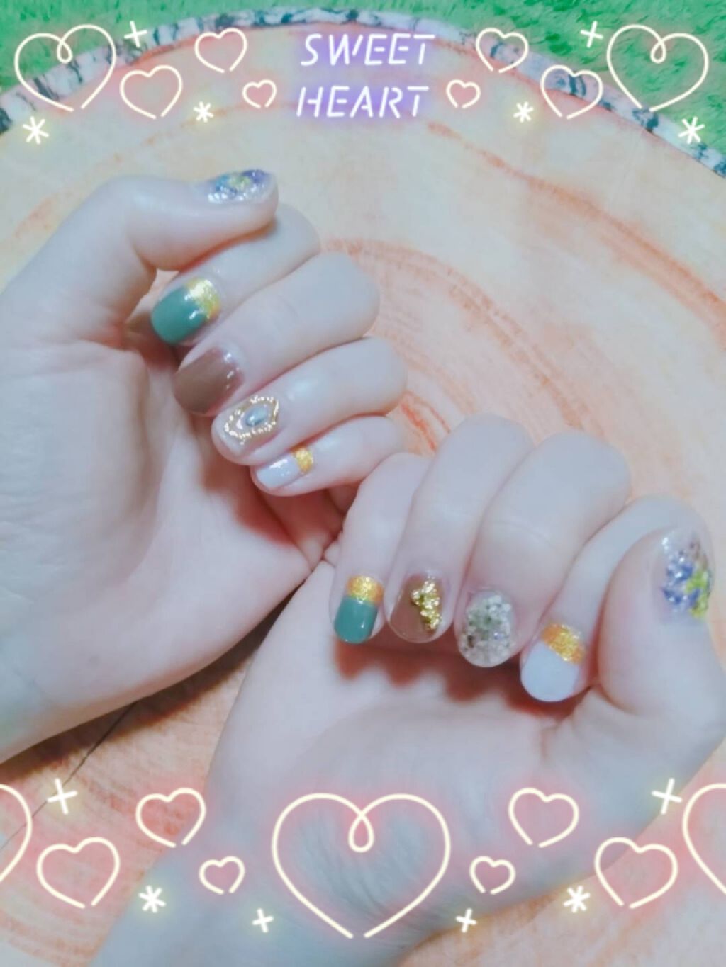 ネイルパーツ/セリア/ネイルチップ・パーツを使ったクチコミ（1枚目）