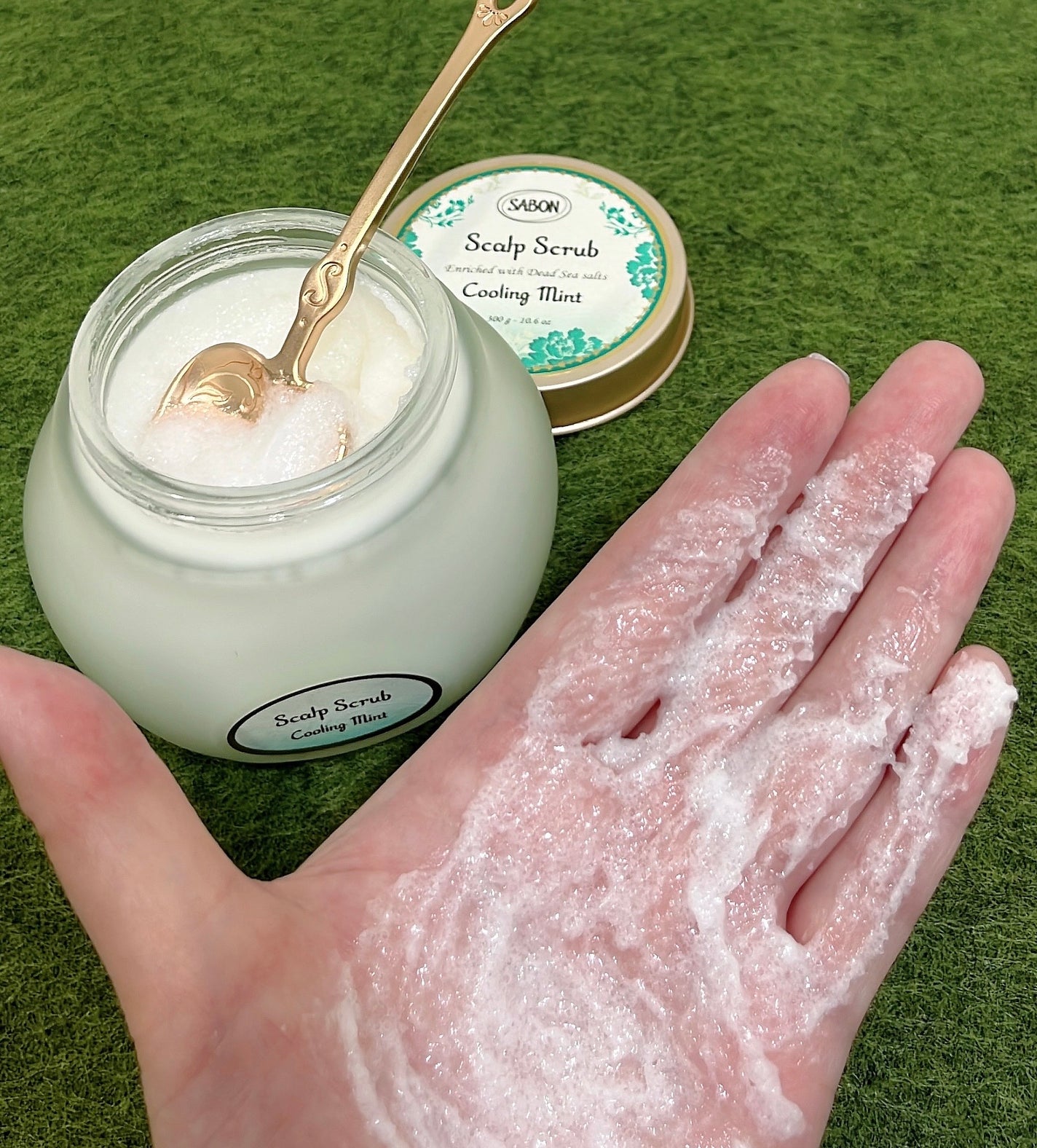 ヘッドスクラブ リフレッシング(ミント)/SABON/ヘッドスクラブを使ったクチコミ(3枚目)