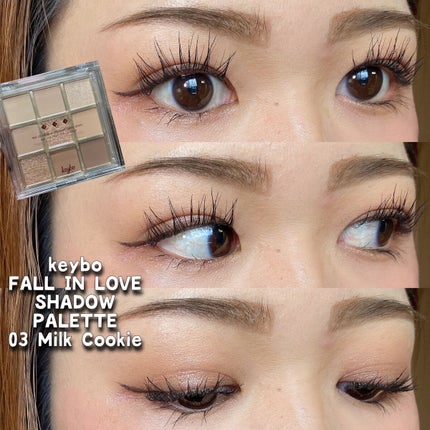 KEYBO FALL IN LOVE SHADOW PALETTE/keybo/アイシャドウパレットを使ったクチコミ(6枚目)