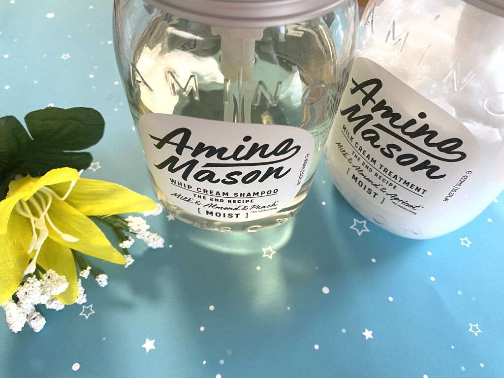 アミノメイソン ディープモイスト ホイップクリーム シャンプー/ミルククリーム ヘアトリートメント/アミノメイソン/市販シャンプーを使ったクチコミ（1枚目）