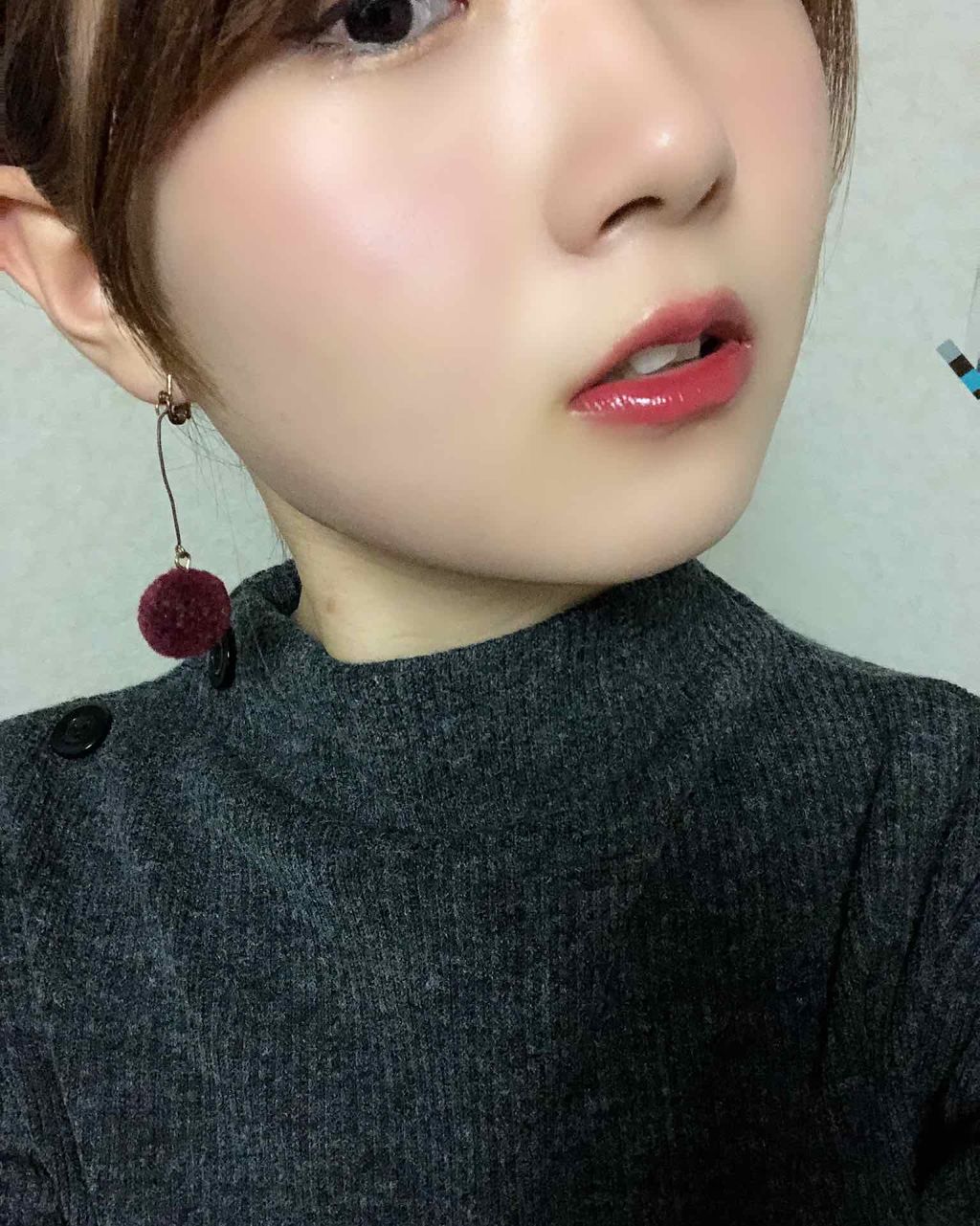 ジューシーラスティングティント/rom&nd/リップティントを使ったクチコミ（2枚目）