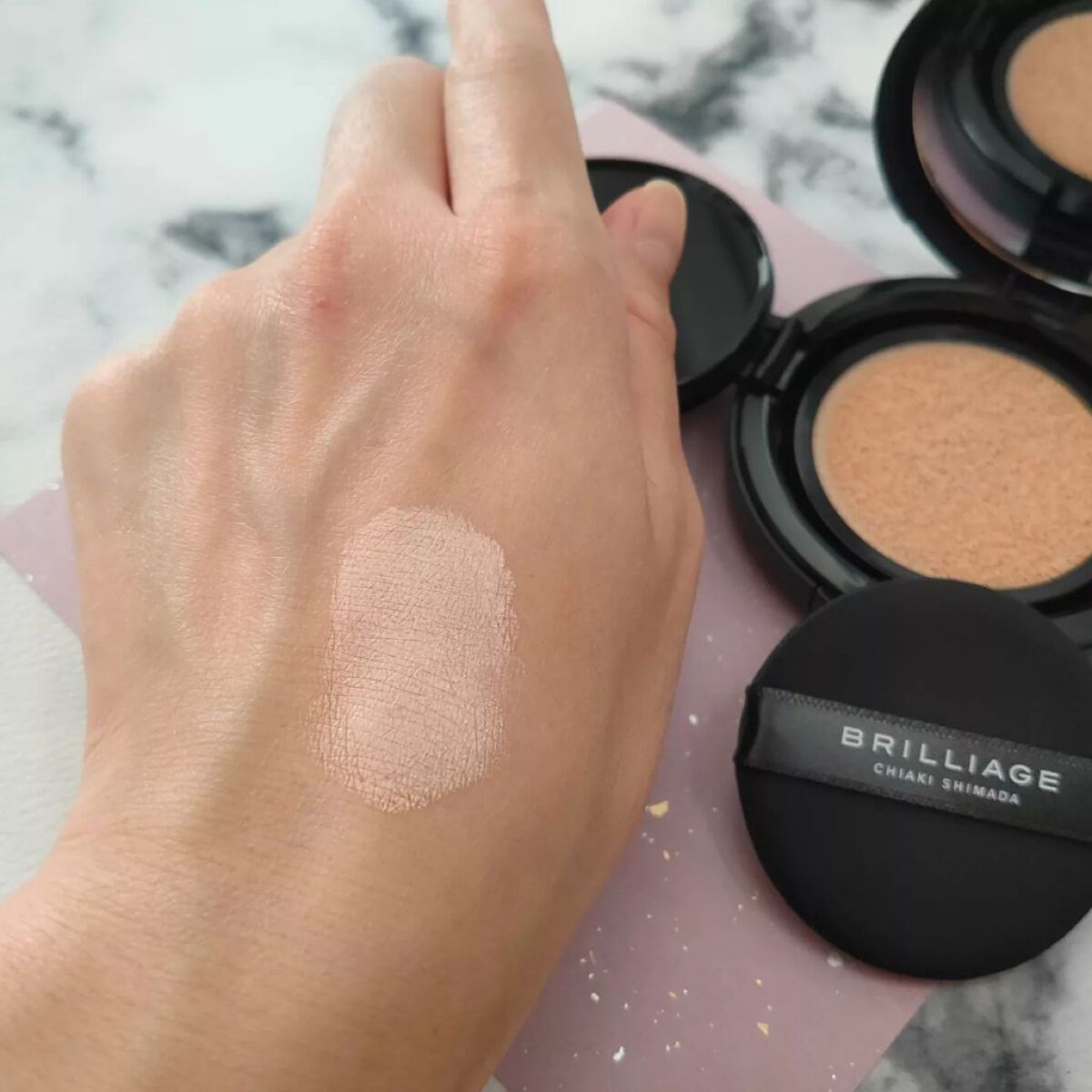 クリエイターズ ロングウェア UV クッション/ブリリアージュ/クッションファンデーションを使ったクチコミ(5枚目)