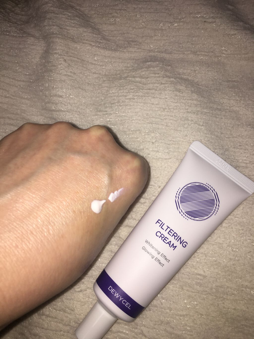 フィルタリングクリーム/DEWYCEL/日焼け止めクリームを使ったクチコミ（2枚目）