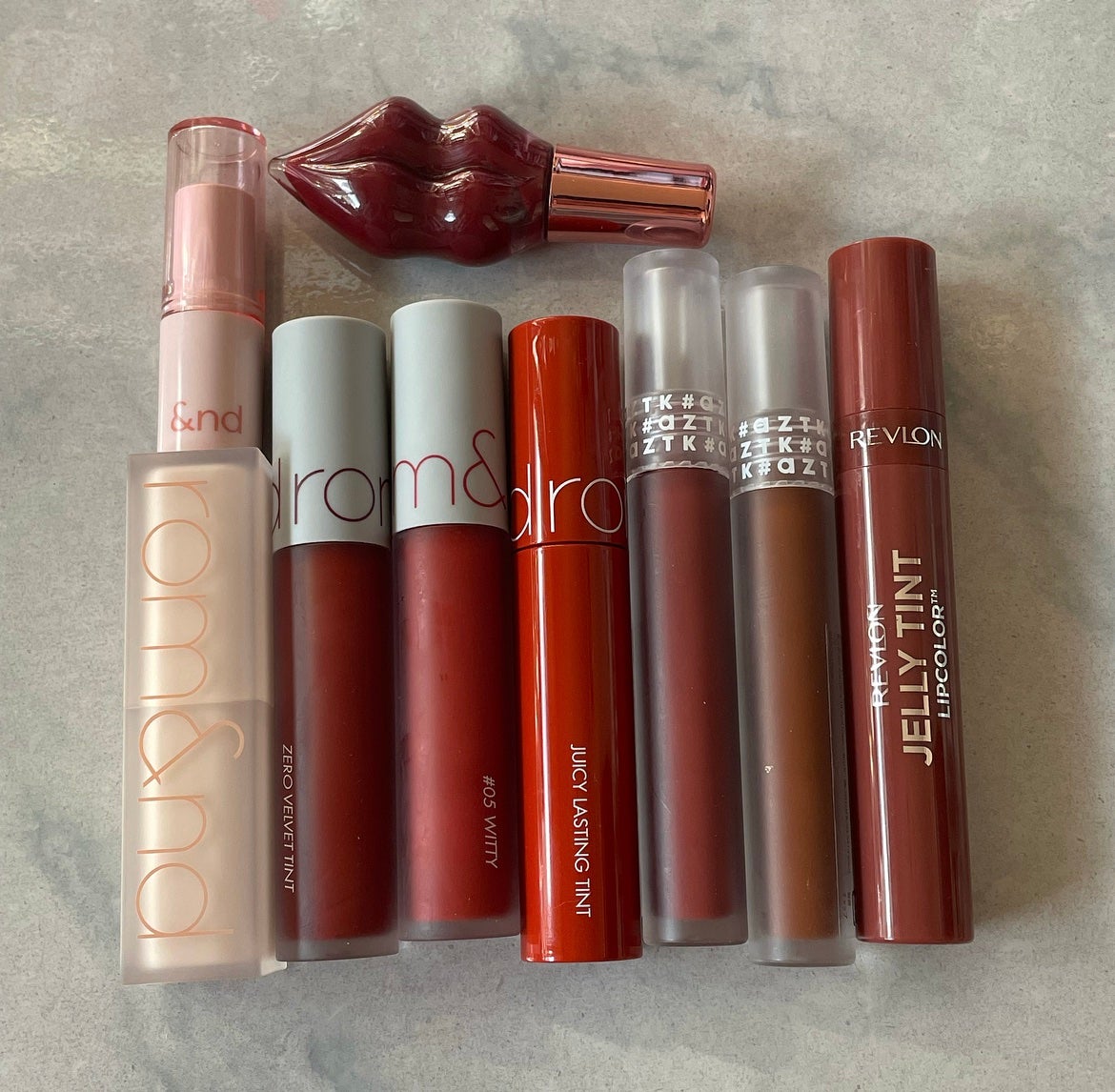 ジューシーラスティングティント/rom&nd/リップティントを使ったクチコミ(1枚目)