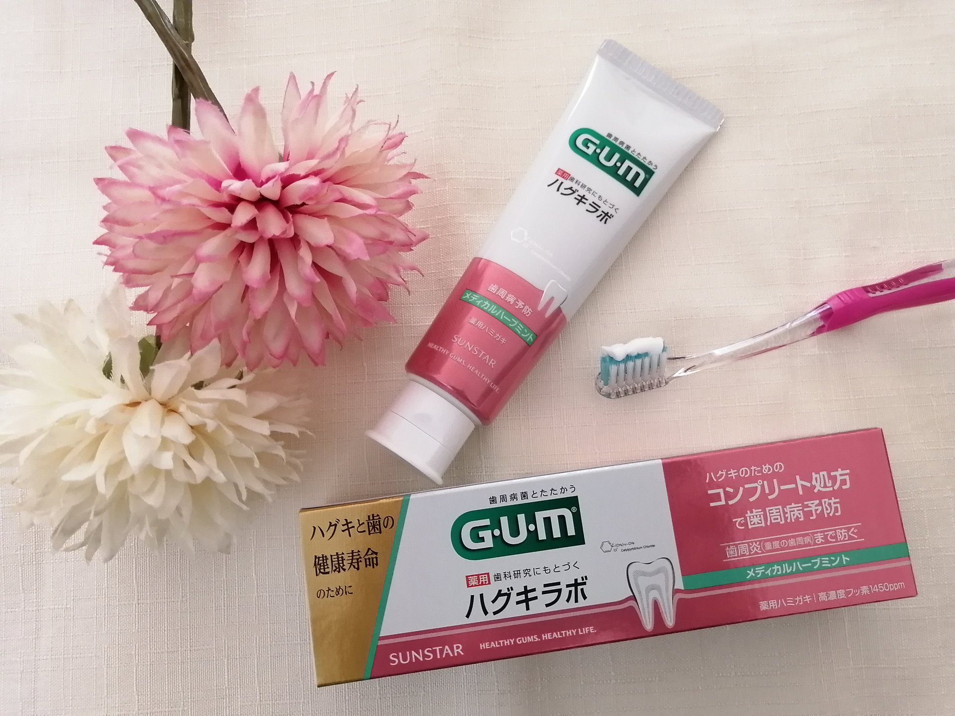 ガム・ハグキラボ デンタルペースト/GUM/歯磨き粉を使ったクチコミ（1枚目）