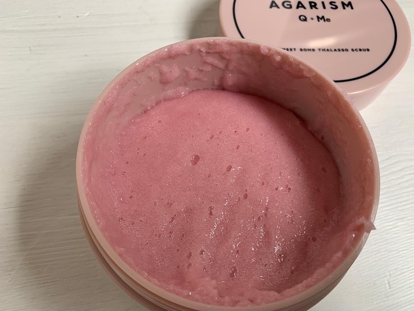 Q+Me スウィート ボム タラソ スクラブ/AGARISM/バスト・ヒップケアを使ったクチコミ(5枚目)