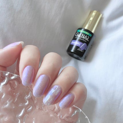 ジェルネイル ユニコーンパープル/セリア/ジェルネイルの画像